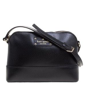 Kate Spade Black Leather Wellesley Hanna Crossbody Bag